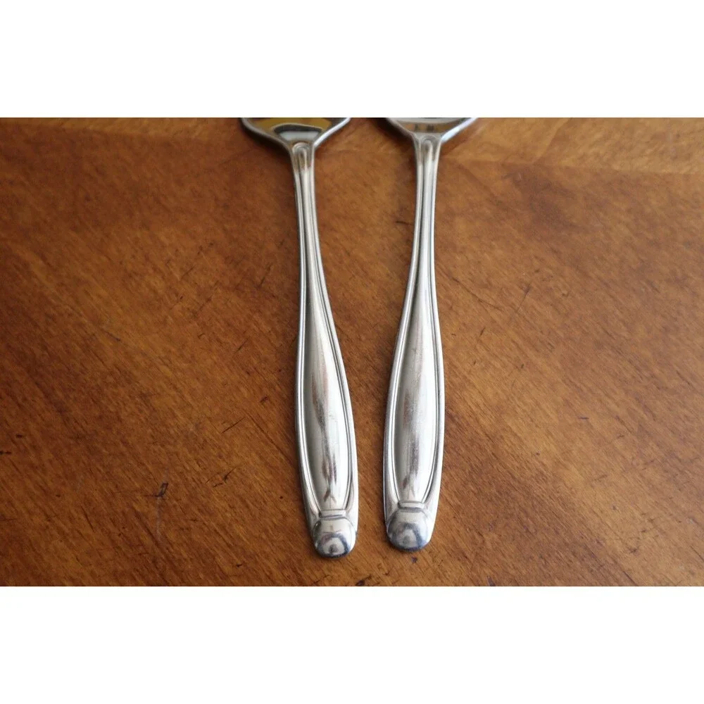 Lot Serving Spoon Fork Oneida Alexandria 18/0 China Stainless Glossy Flatware
